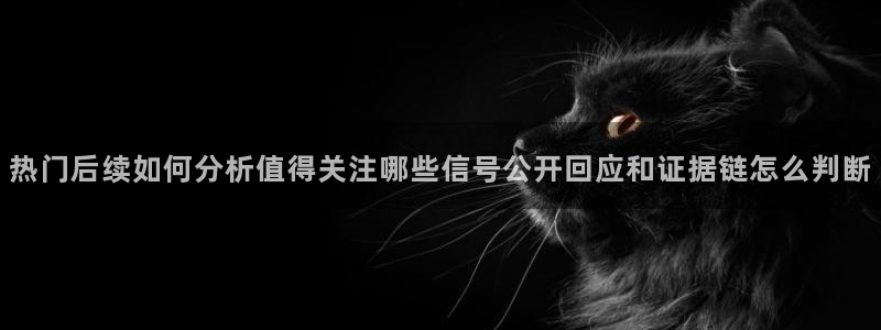 吃瓜群:热门后续如何分析值得关注哪些信号公开回应和证据链怎么判断